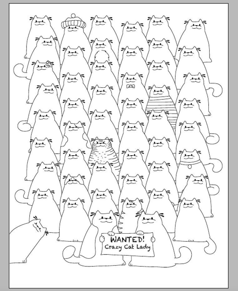 chrissyBe9's tweet photo. Whats on my desktop today? Another sneak peak page for my next colouring book.
#crazycatlady #catcoloring #catcoloringbook #catbook https://t.co/ni7h6oI1L1