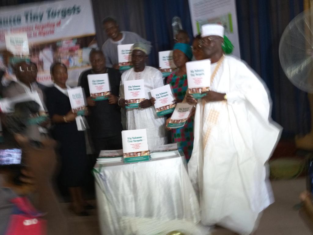TobaccoCtrl's tweet photo. Public presentation of the Tiny Target report by different government officials present and Tobacco control advocates in Nigeria. https://t.co/G6dYhWTxEJ