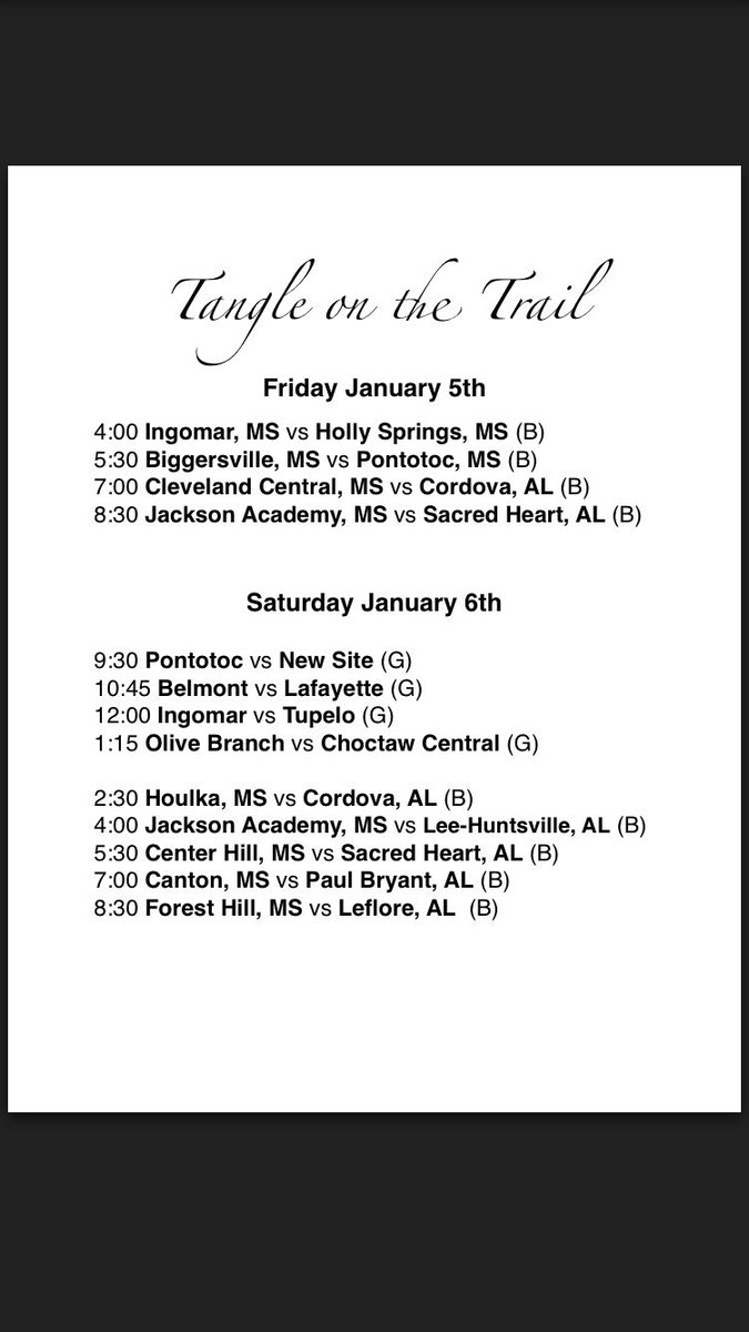 TangleOnTrail's tweet photo. We have one minor change to the #Tangle2018 schedule. We are excited to add Lee, AL and @TheKobe24Brown to the field. https://t.co/3pPqSZKzLr