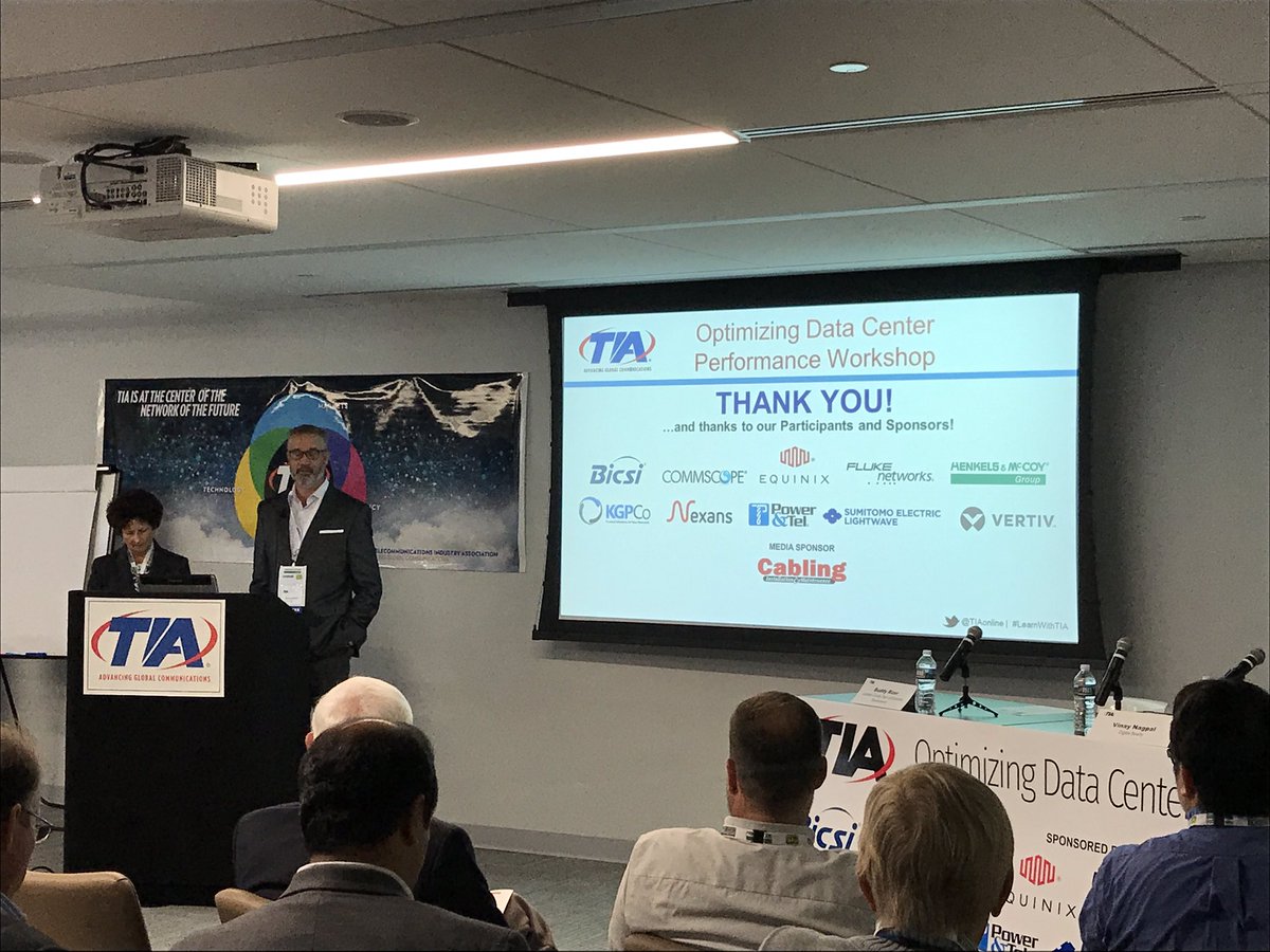 TIAonline's tweet photo. "It's a cool time to be in #datacenters." -TIA CEO @wesleyj99 #LearnWithTIA https://t.co/B6AKNPH983