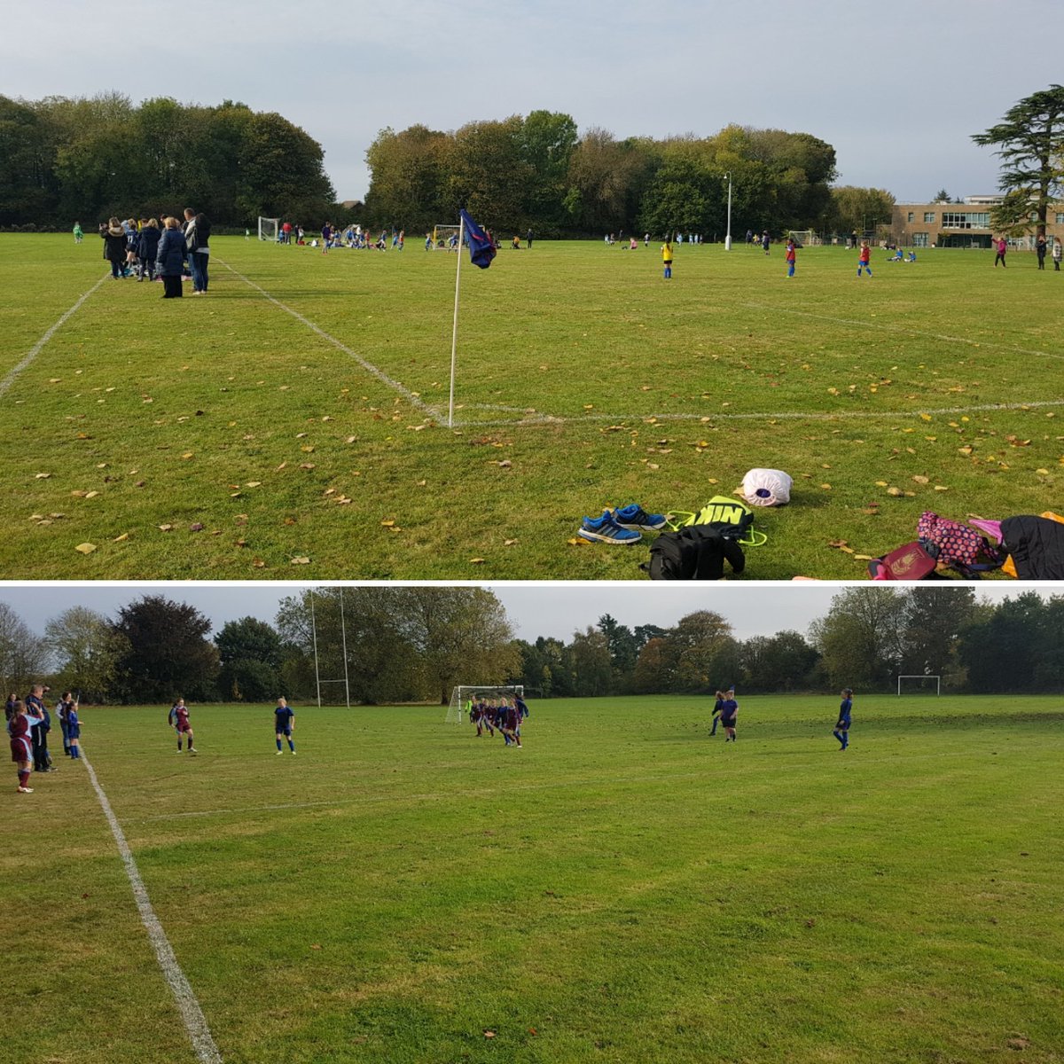 And our girls football tournament is underway.  Great turn out with 12 schools playing some great football #thisgirlcan