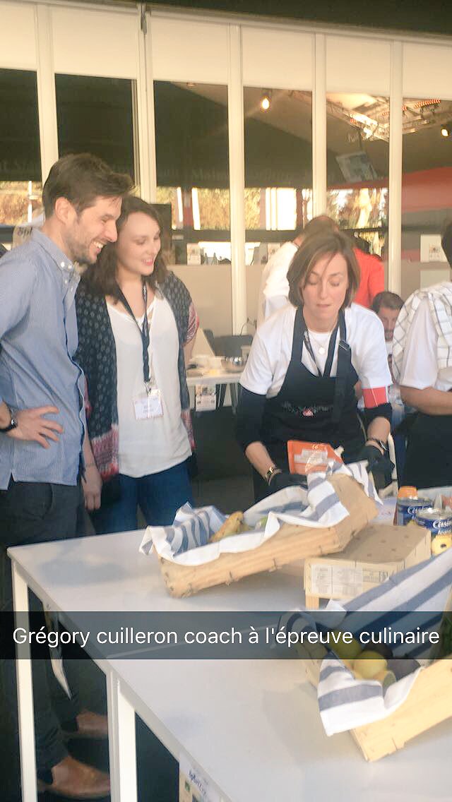 Beuuz_'s tweet photo. #gregoryCuilleron coach et jury de l'épreuve culinaire à #sport2job #truck2ouf https://t.co/V13mQ2bxEW