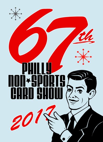 PNSCS's tweet photo. Pick-up this cool promotional card at this weekend's 67th Philly Non-Sports Card Show while supplies last. Show info https://t.co/Lfay44gpkX https://t.co/yBwjivpt0g