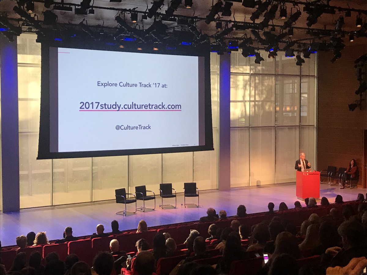 Arthur Cohen closing off the #CultureTrack presentation. 🎉 See the full report at 2017study.culturetrack.com