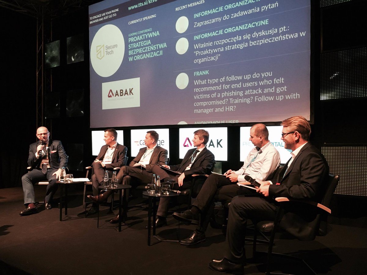 SecureTechPL's tweet image. Debatę o strategii w bezpieczeństwie w firmie prowadzi @MichalMozdzonek, a z ekspertem ds. IT dyskutuje m.in. @TomaszMatula z @Orange_Polska