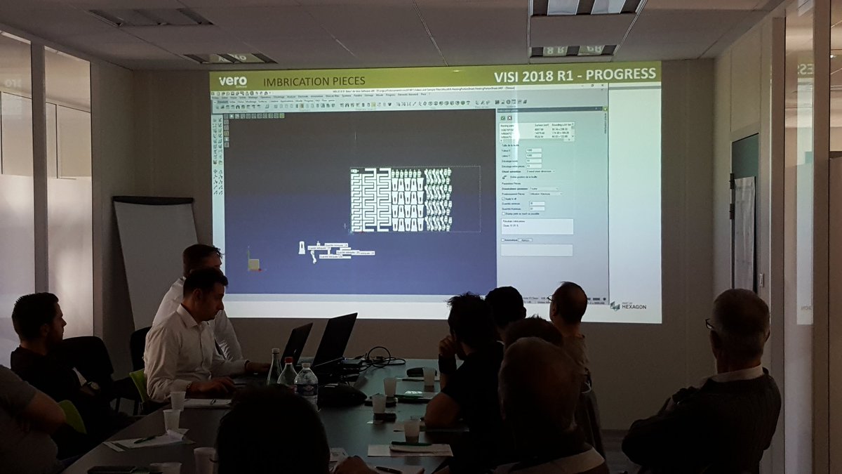 mayet_sa's tweet photo. @VISIcadcam 2018R1 Amélioration du process d'imbrication des pièces dans le module #VISIProgress #personnalisation #gainsdetemps #Précision https://t.co/KY9b4gBx51