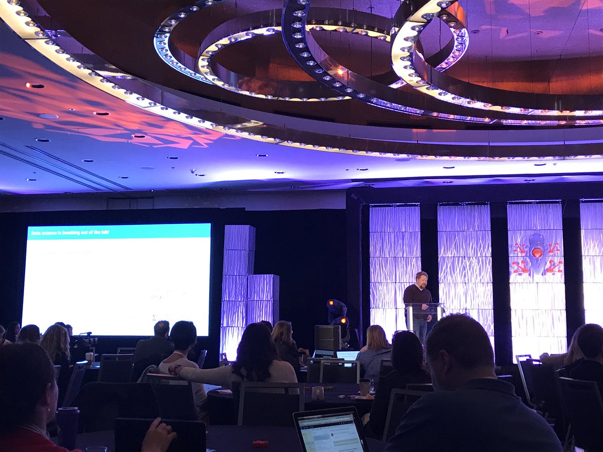 TeahHopper's tweet photo. Hearing about how @stitchfix uses data science to run their business and personalize for customers. #hlsf17 https://t.co/hjWNJPrD66