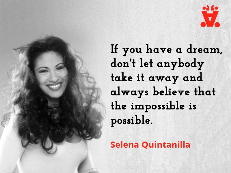 aphosaphos's tweet photo. Let's start the day on a good note! What better way than this #quote from a great legend #Selena. #TuesdayThoughts https://t.co/wq5K8jiV0M