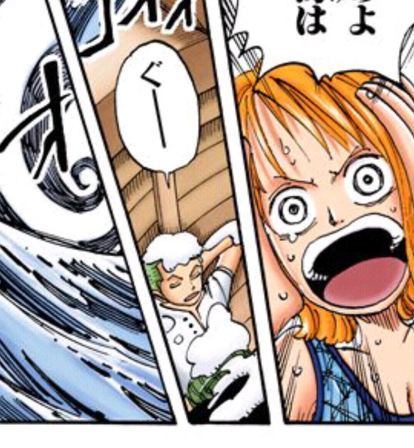 One Pieceが大好きな神木 スーパーカミキカンデ V Twitter ゾロっていろいろ凄いけどこのゾロほんと凄い雪降り積もってるのに気付かずに寝てる普通死ぬ