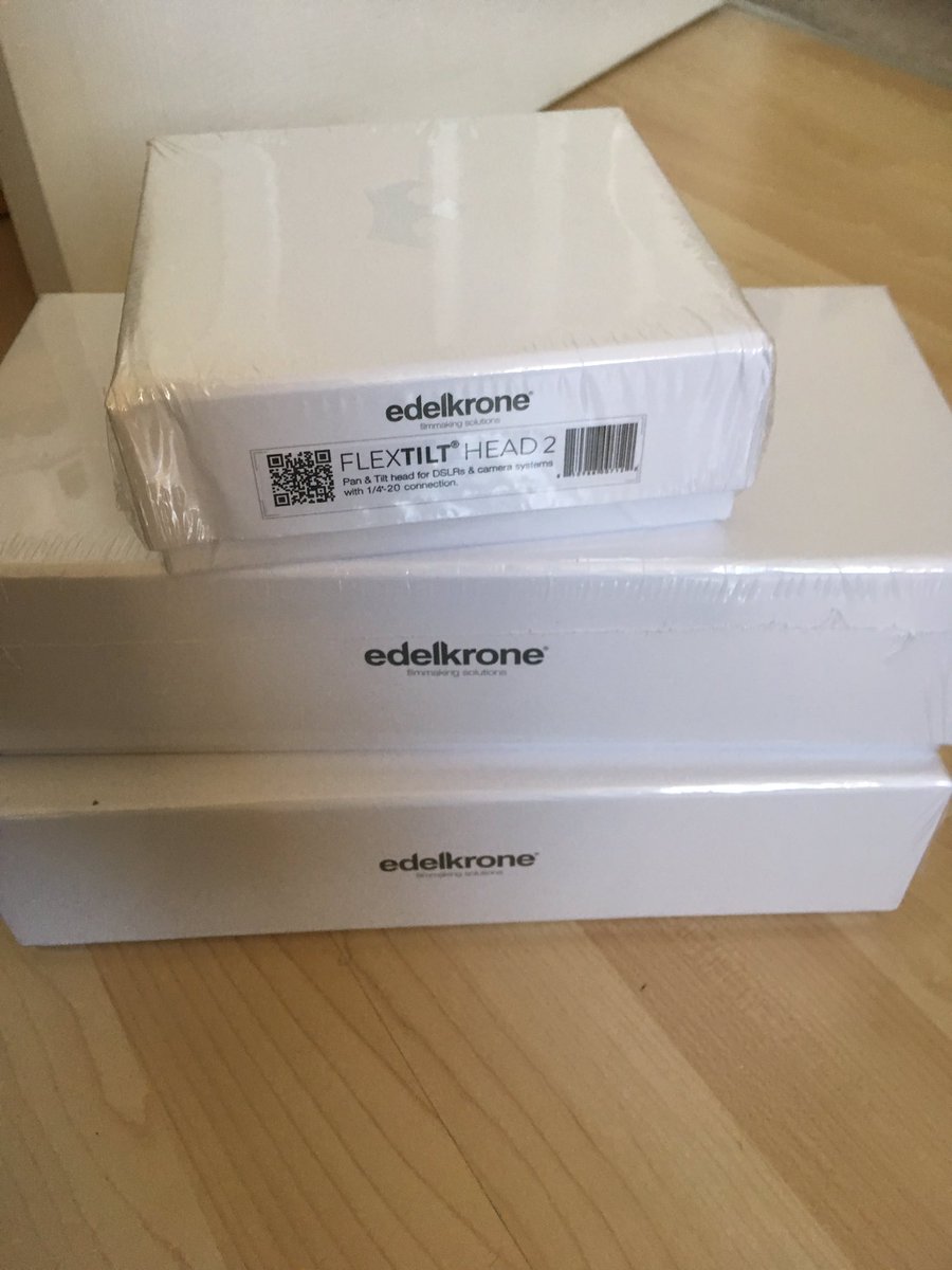 OKDProductions's tweet image. New delivery came in @edelkrone , excited doesn't begin to cover how I feel right now #sliderone #motionmodule #flextilt