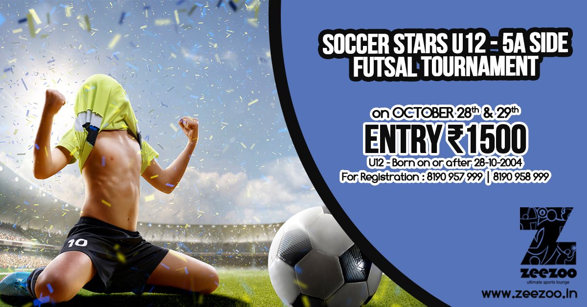 U12 Soccer Stars Futsal Tournament in Zeezoo.
To Register your team, Contact: 8190 957 999 | 8190 958 999
#RegisterYourTeam #U12 #Tournament