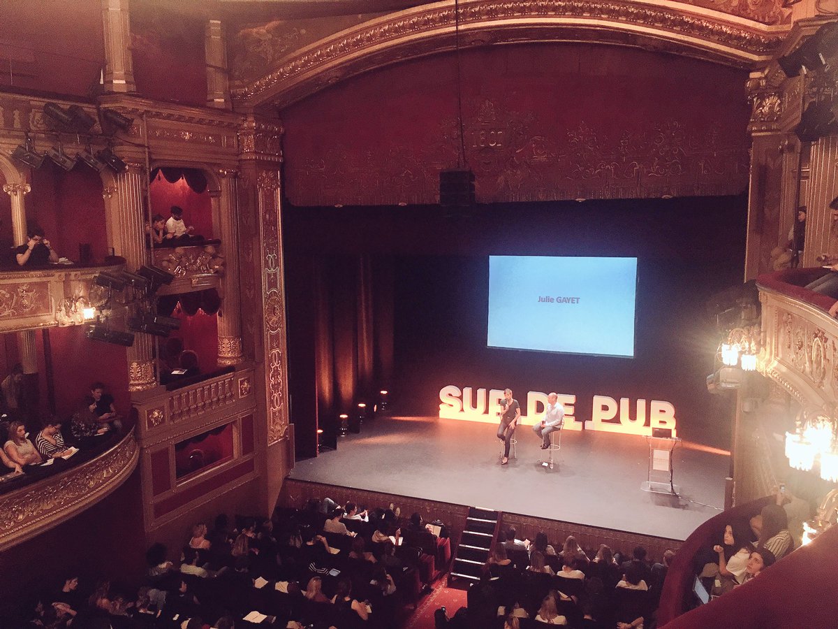 clem_mnard's tweet photo. @IamJulieGayet conférence "de l'actrice à la productrice" , ou comment passer de l'autre côté du miroir. https://t.co/9sWQES1LAG