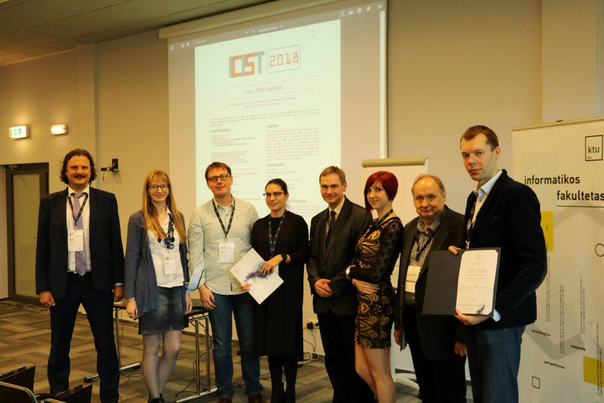 lewoniewski's tweet photo. During the #ICIST 2017 conference in #Druskininkai https://t.co/1WUaMMF8AM