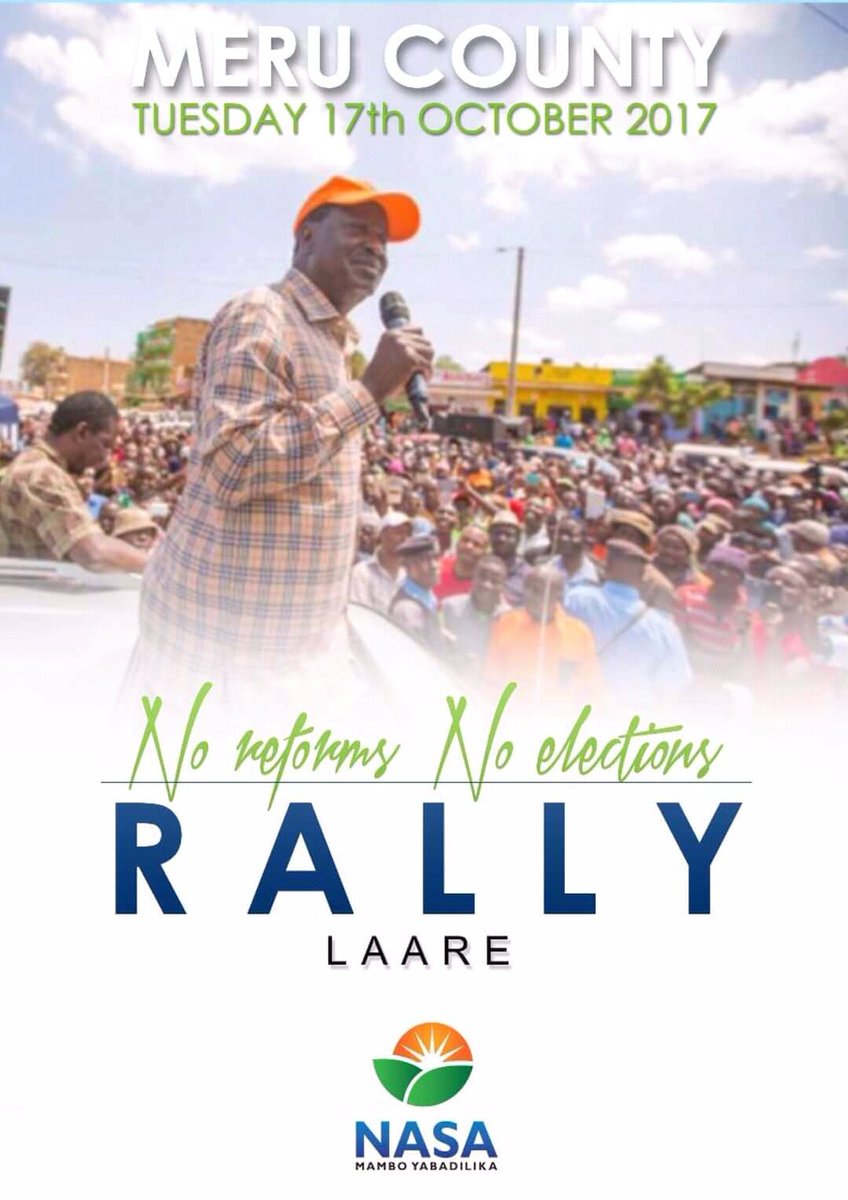 solo_ambuku's tweet photo. @Raila_Amolo Ndio Baba, we're fully with you 100% on road to #Canaan ! #NoReformsNoElections #NASADemosWeek4 #IstandWithWanjigi #NasaInMeru https://t.co/roQJ00aDLQ