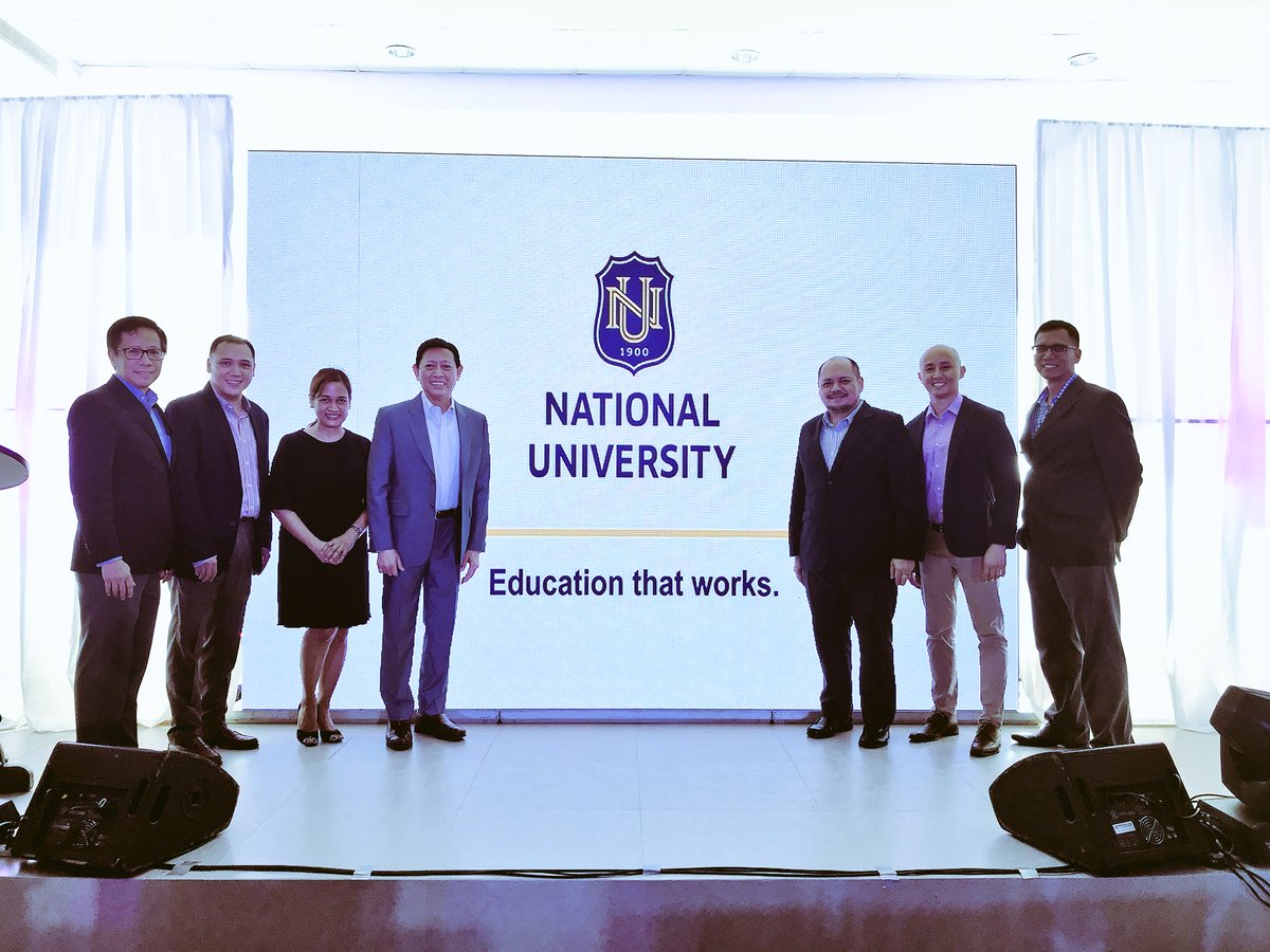 rjermita's tweet photo. Education that works. The new National U logo https://t.co/FZBN6dFGlD