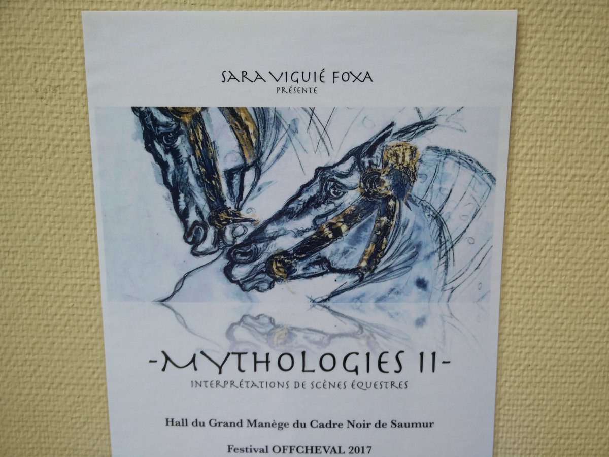 SylvainePascual's tweet photo. Les magnifiques mythologies de @Artiste_FOXA a l'ENE pour #artcheval https://t.co/ZmtSDEBAll