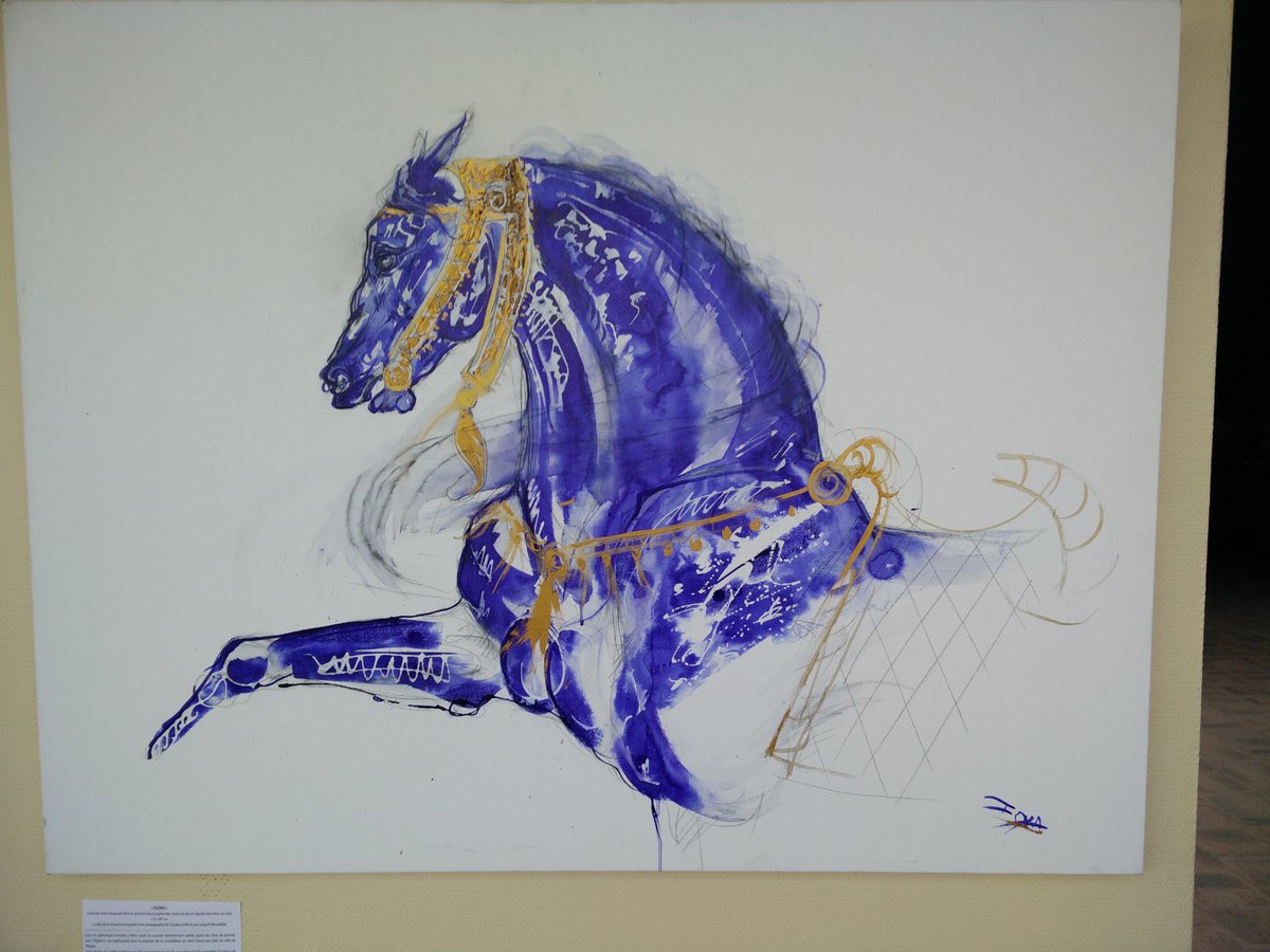 SylvainePascual's tweet photo. Les magnifiques mythologies de @Artiste_FOXA a l'ENE pour #artcheval https://t.co/ZmtSDEBAll