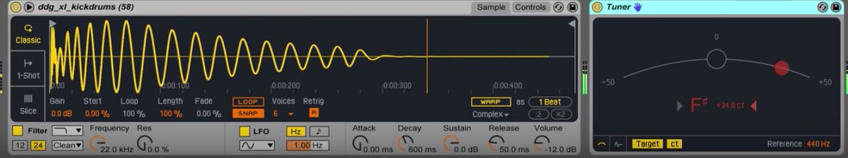 Sigue estos sencillos pasos y afina el kick a la tonalidad de tu canción en Ableton Live 👌youtu.be/qgSoVnJQXc8 #academy303 #tutorials