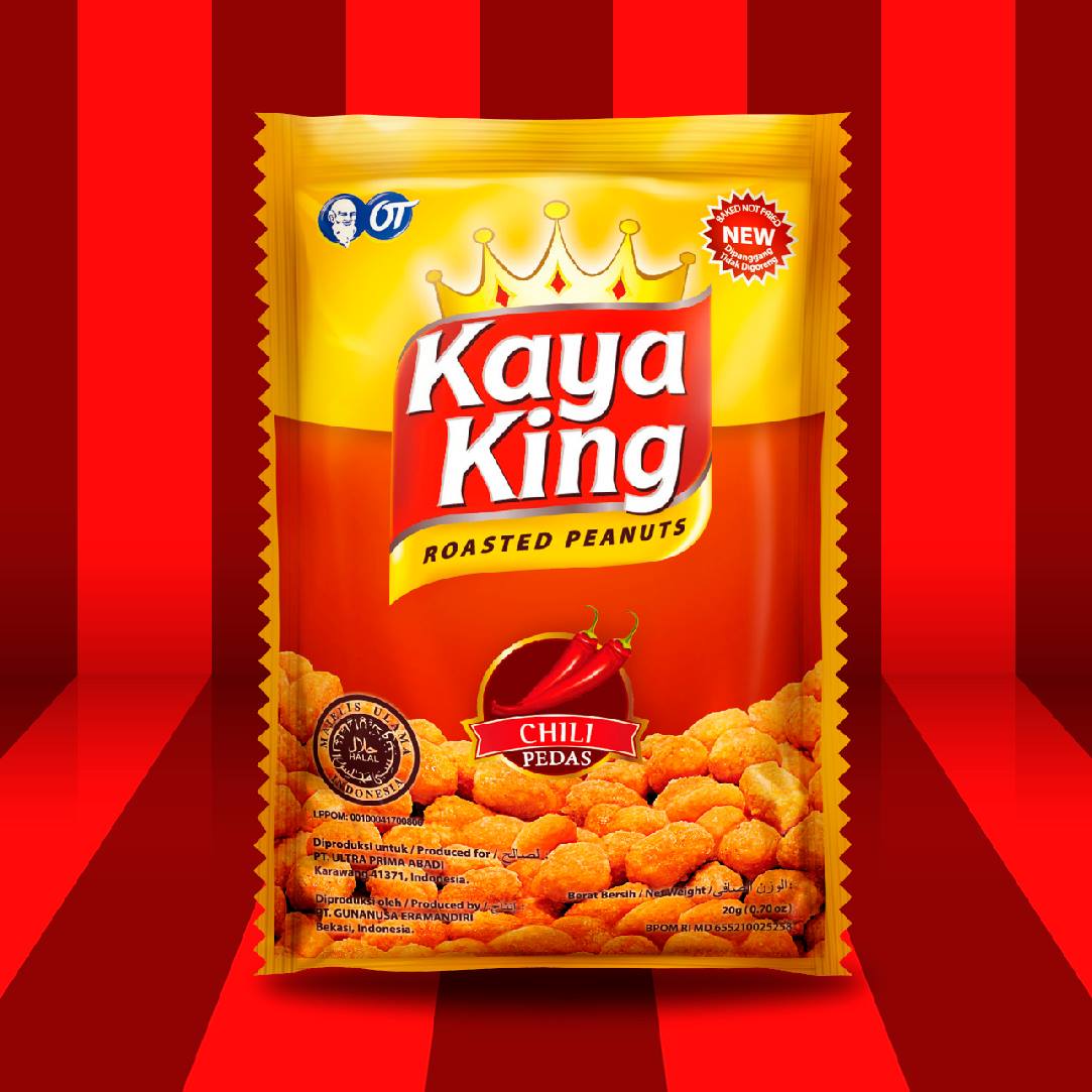 KayaKingID's tweet photo. Daripada hari kamu kurang sensasi, mending snacking KayaKing Roasted Peanuts Rasa Chilli deh! Bengong? KayaKing dong! https://t.co/HSZ0wEqnpQ