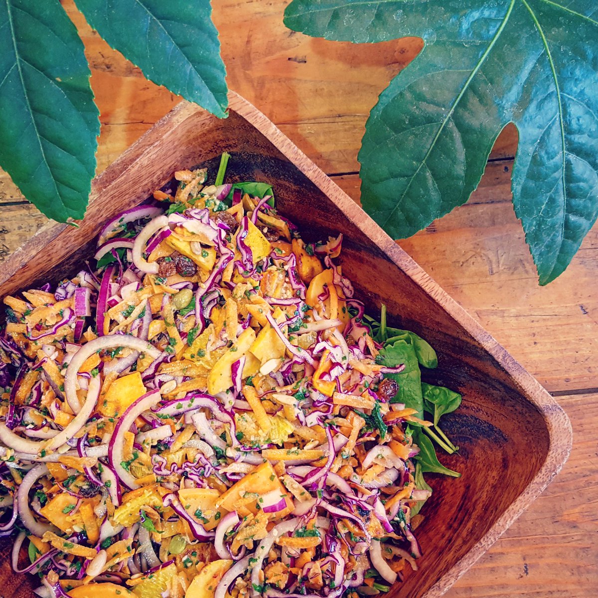 Todays Sweet Potato and Orange Wellness Salad :) 

#Vegan #HealthyEating <a href="/vegannewcastle/">Vegan Newcastle</a> <a href="/TheVeganSociety/">The Vegan Society</a>