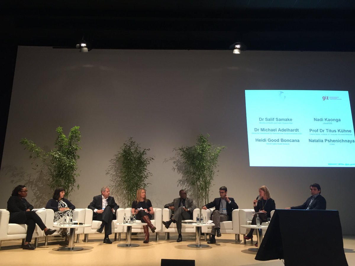 VincentzNetwork's tweet photo. Um globalen Herausforderungen von #DigitalHealthcare gerecht zu werden, braucht es Vernetzung - ein Appell zur #WHS2017 #PD6a @giz_gmbh. https://t.co/WrrqATuytS