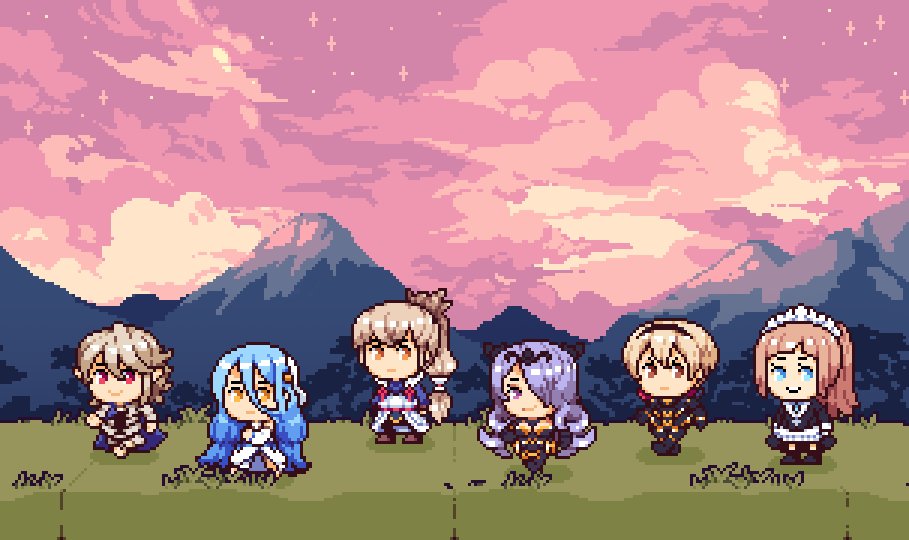 emimonserrate's tweet photo. Hi everyone! Im a freelance pixel artist / illustrator from Spain who loves drawing cute things, magical worlds and fanart #artistsontwitter https://t.co/pm4P3OY28T