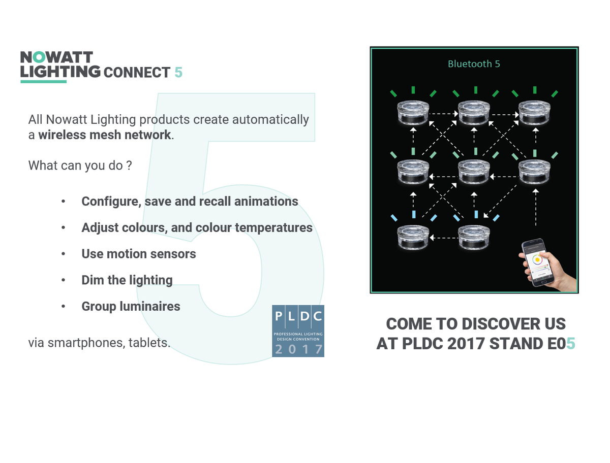 nowattlighting's tweet photo. Come to discover us at PLDC exhibition, in Paris, 1st - 4th November 2017
#lighting #solar #connected #Bluetooth
https://t.co/be6zytxlXt https://t.co/OdcTDg2KiO