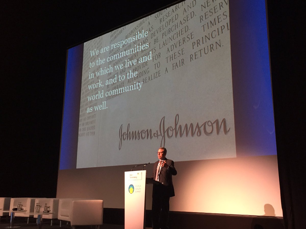 ro_collins's tweet photo. #JNJ's @alantennenberg framing our #globalhealth commitment & #ebola efforts in context of #OurCredo #WHS2017 https://t.co/lY6KwuMZ6g