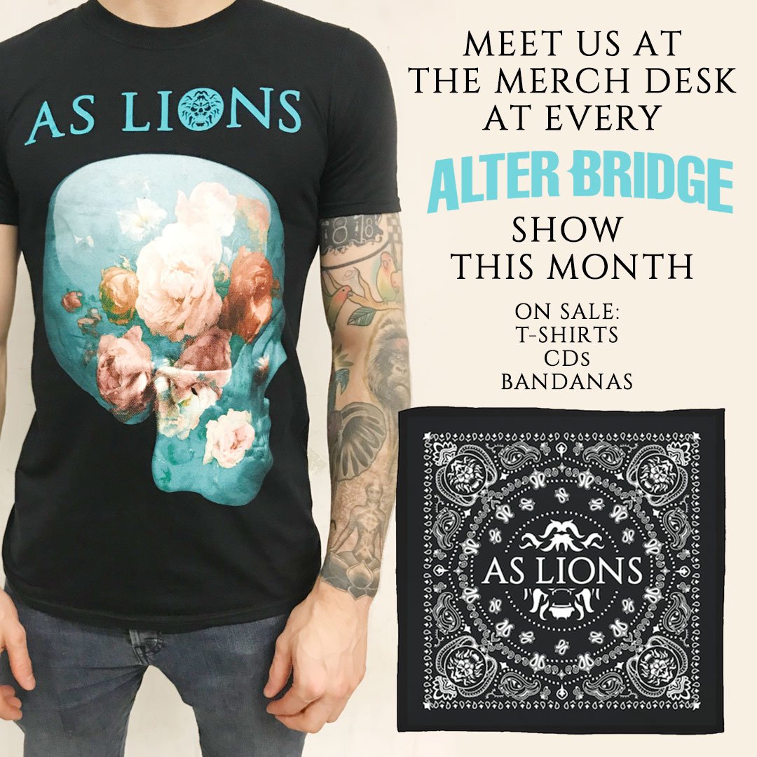 Come say hi to us at merch at every <a href="/alterbridge/">Alter Bridge</a> Europe show this month! #bandmerch #aslions #alterbridge