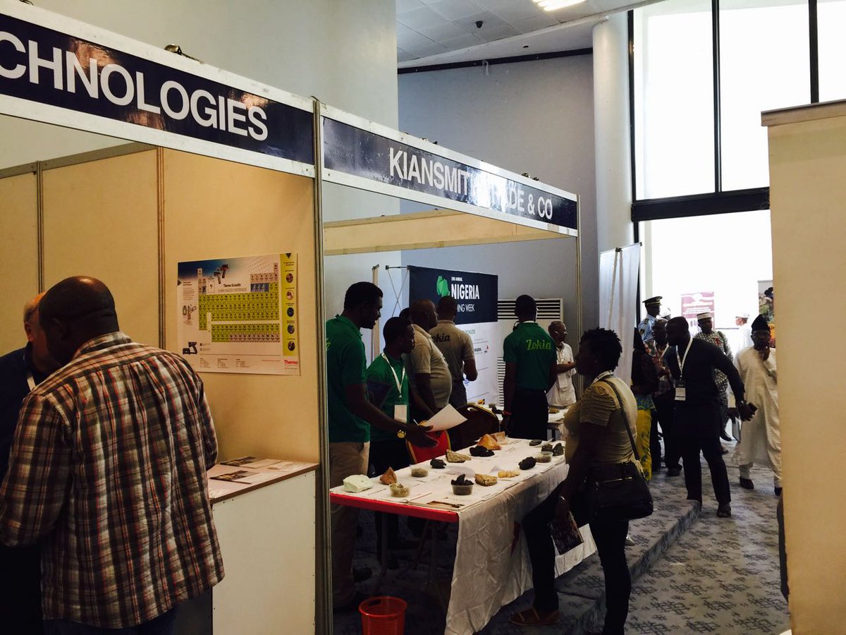 NigeriaMW's tweet photo. Nigeria Mining Week Day in pics #NMW17 #mining #expo #Happening Now @fmmsdngr @MAN @PwC_Nigeria https://t.co/UusCjgNkJf