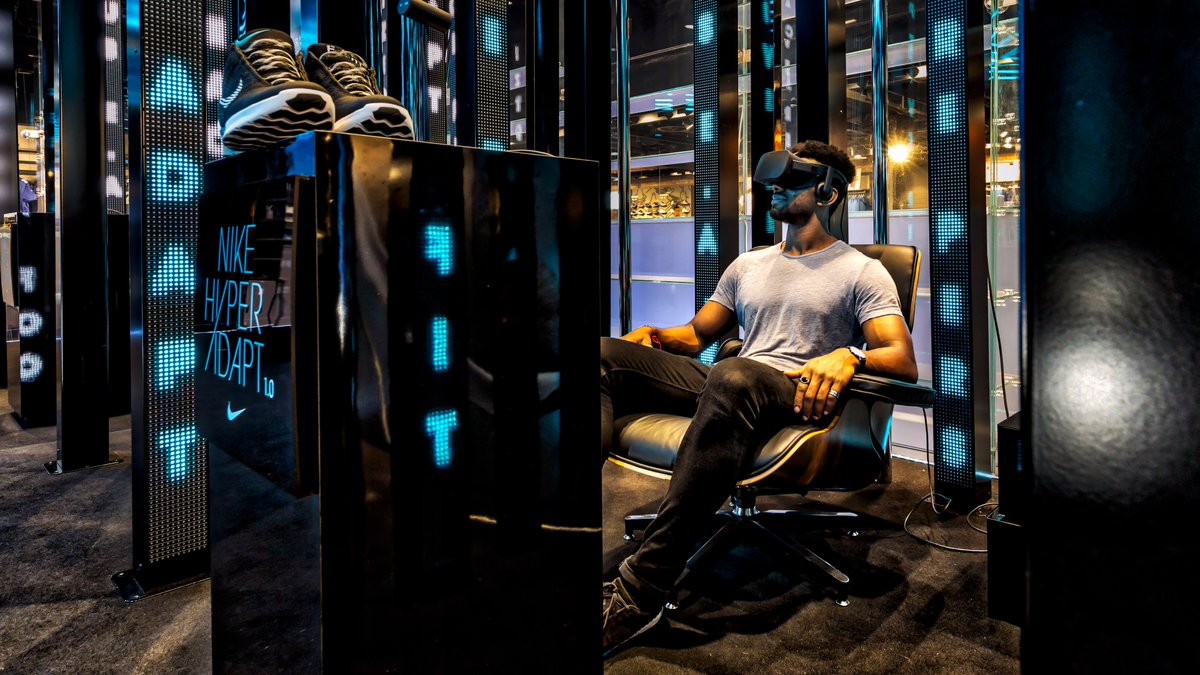 weareomm's tweet photo. @TheDrum The HyperAdapt 1.0 Experience is open for walk in’s at #niketownlondon #ommbuzz
https://t.co/g6PGAQmgZy https://t.co/VtJrEfbUtL