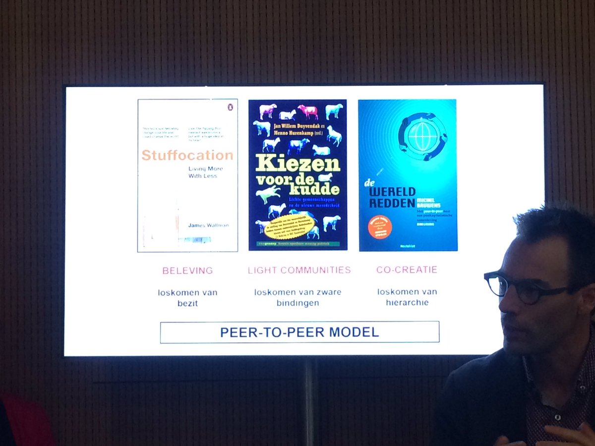 Haspie's tweet photo. Inspiratie voor innovatie via peer 2 peer model: community, commons &amp; open source driven #sic171017 https://t.co/1h6GJY8EmG