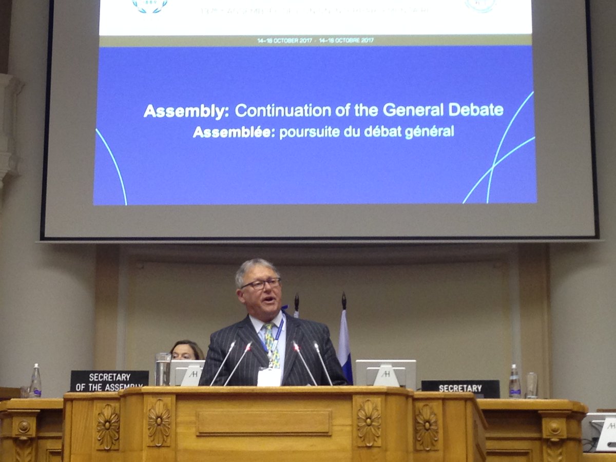 APFfrancophonie's tweet photo. Discours du Président Chagnon @PresidenceAPF à la 137e #Assemblée #interparlementaire @IPUparliament #IPU137 #Francophonie #numérique https://t.co/juncuDx1Ac