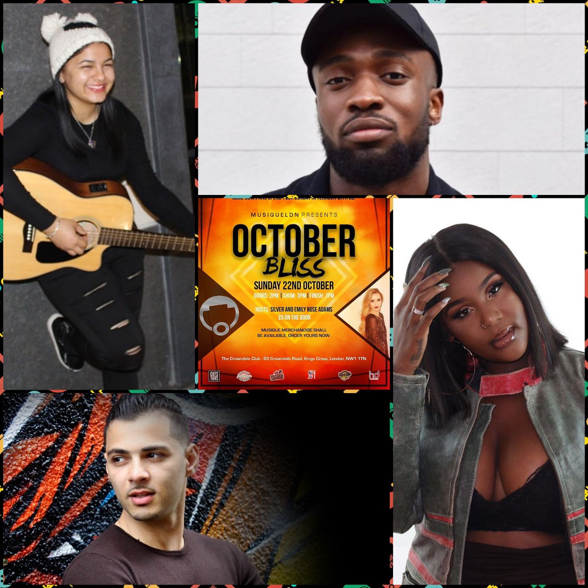 This Sunday 🔥🔥🔥 <a href="/AndreasLMusic/">Andreas Liberos</a> <a href="/TashanaOfficial/">WOMANHOOD OUT NOW🖤</a> <a href="/NiaEkanem/">PRONOUNCED: NA-YAH</a> <a href="/skylarlawson_/">Skylar Lawson Music</a> 

Venue: <a href="/TheCrowndale/">The Crowndale Club</a> 

#singers #songwriters #london