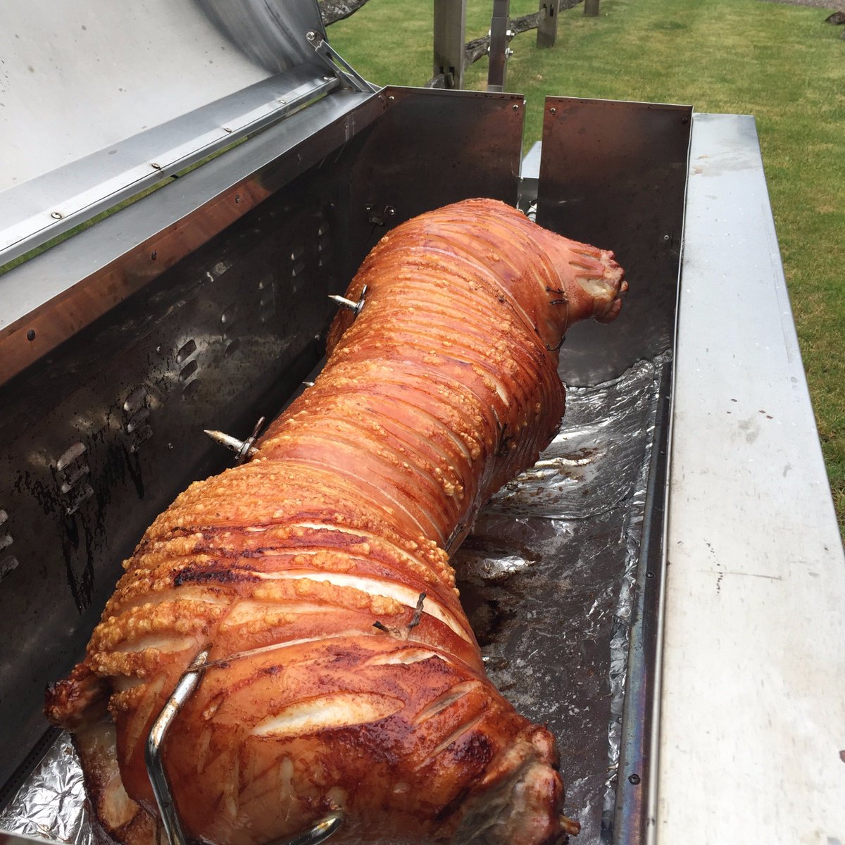 Looking for a DIY catering option this #Halloween? Hire a #hogroast machine and pig for £450 including delivery and cleaning! #Surrey #Food