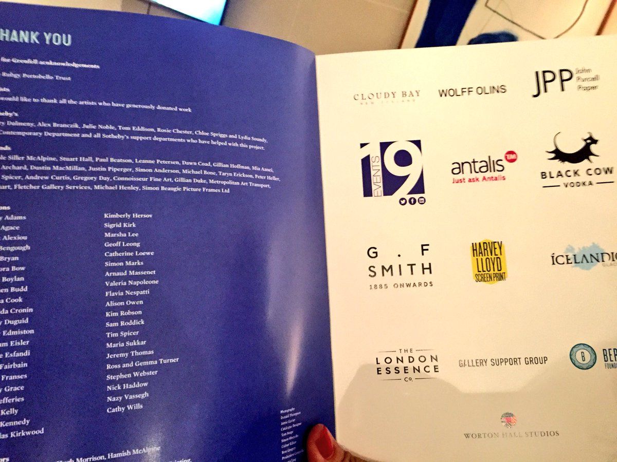 19_Events's tweet photo. An amazing £1.9M was raised last night at the #ArtForGrenfell event at @Sothebys last night - we’re so humbled to have been involved! https://t.co/DjhOXWOoyC