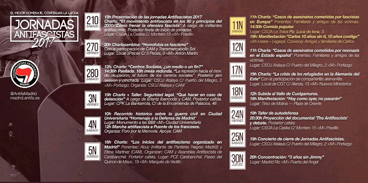 3peces3's tweet photo. Llegan las #JornadasAntifascistas2017 y en @3peces3 las gentes de @queer_sol organizan charla "Homofobia es fascismo" el 27 de octubre, 20h https://t.co/QCSYifne1T