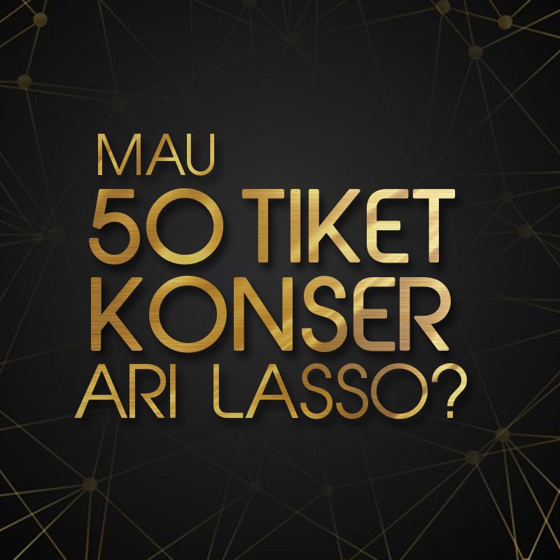 Sobat7 mau tiket konser <a href="/Ari_lasso/">#arilasso</a> ? Ingin tahu caranya bagaimana? #SepenuhHati