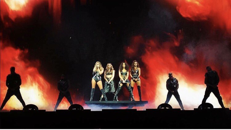 LittleMix's tweet photo. Just 4 sisters bringing fire to the stage doing what we love and do best.. ❤️ #glorydaystour https://t.co/QOGyQIOekM
