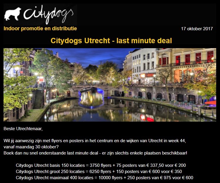 CitydogsNL's tweet photo. Flyers en posters verspreiden in Utrecht? Check de aanbieding van Citydogs.

#flyers #posters #verspreiden #Utrecht #aanbieding #Citydogs https://t.co/m0urV9QbtE