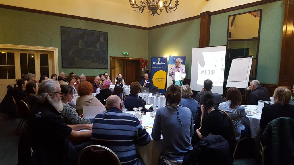 KelliMcRob29's tweet photo. Despite storm last night fantastic turnout at our first seminar under Glens Tourism Hub in Carnlough #causewaycoastalroute #EnterpriseMEA https://t.co/c61IfPLldp
