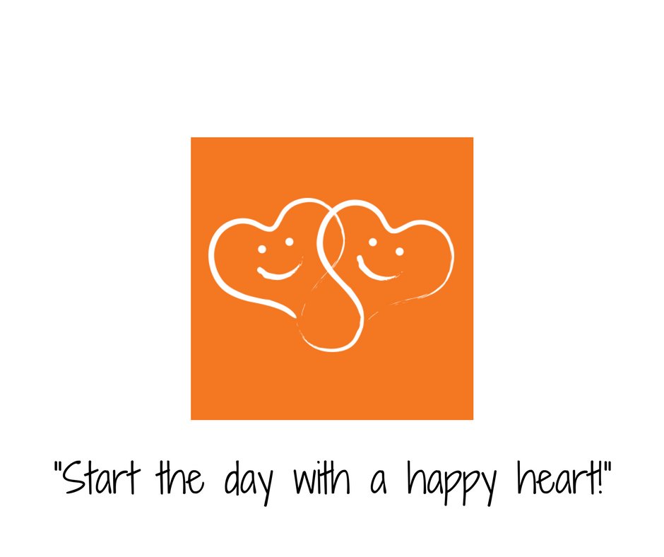 Ray for the day ~  “Start the day with a happy heart!”