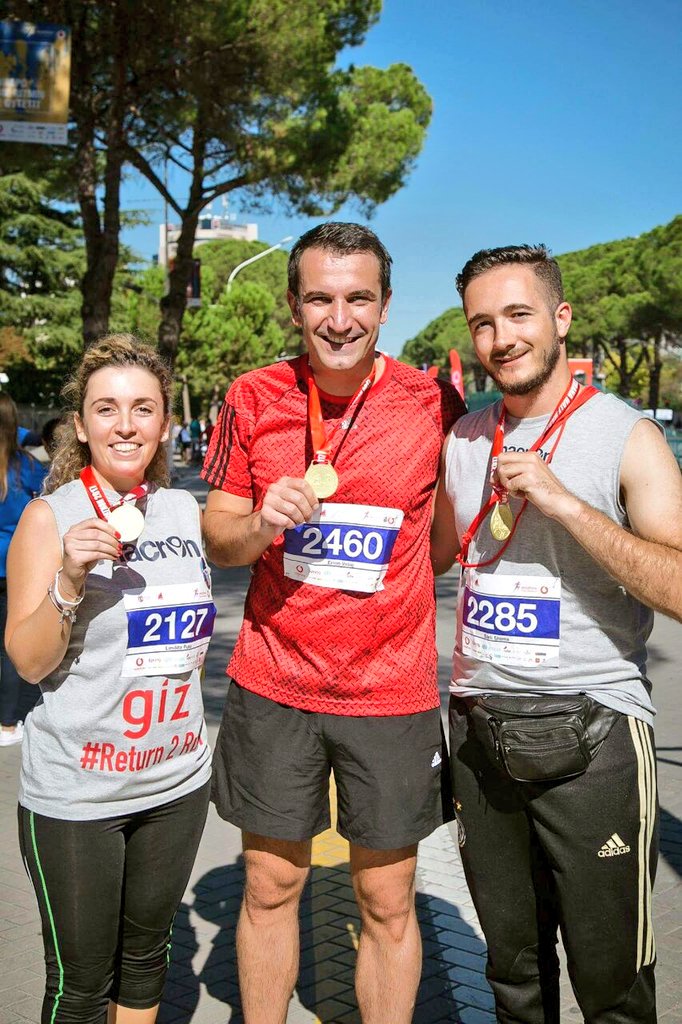 FlorencQosja's tweet photo. A #GIZ #Albania Team of @DimakAlbania and #ProSEED joined #TiranaMarathon under the slogan #Return2Run
@giz_gmbh @erionveliaj @BashkiaTirane https://t.co/HuJDwOrcAr