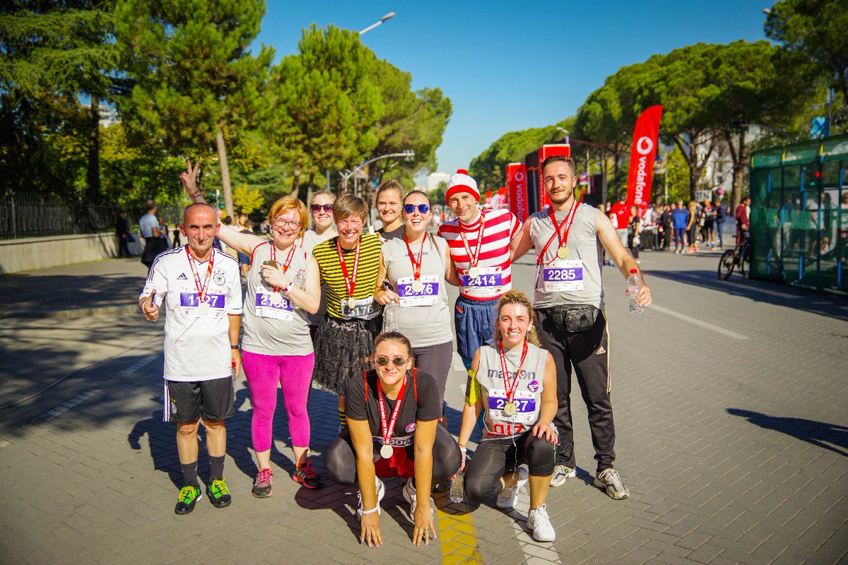 FlorencQosja's tweet photo. A #GIZ #Albania Team of @DimakAlbania and #ProSEED joined #TiranaMarathon under the slogan #Return2Run
@giz_gmbh @erionveliaj @BashkiaTirane https://t.co/HuJDwOrcAr