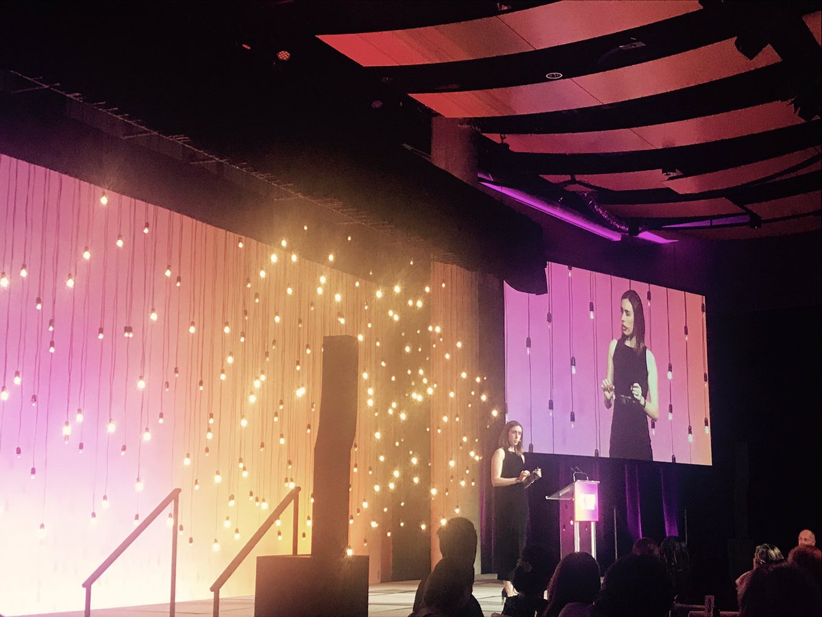 kel_00's tweet photo. "It's the things that we're afraid of we most need to do" - @HollyRansom 
#womenleadingchange #TelestraBizAwards https://t.co/YuhLMkj3uh