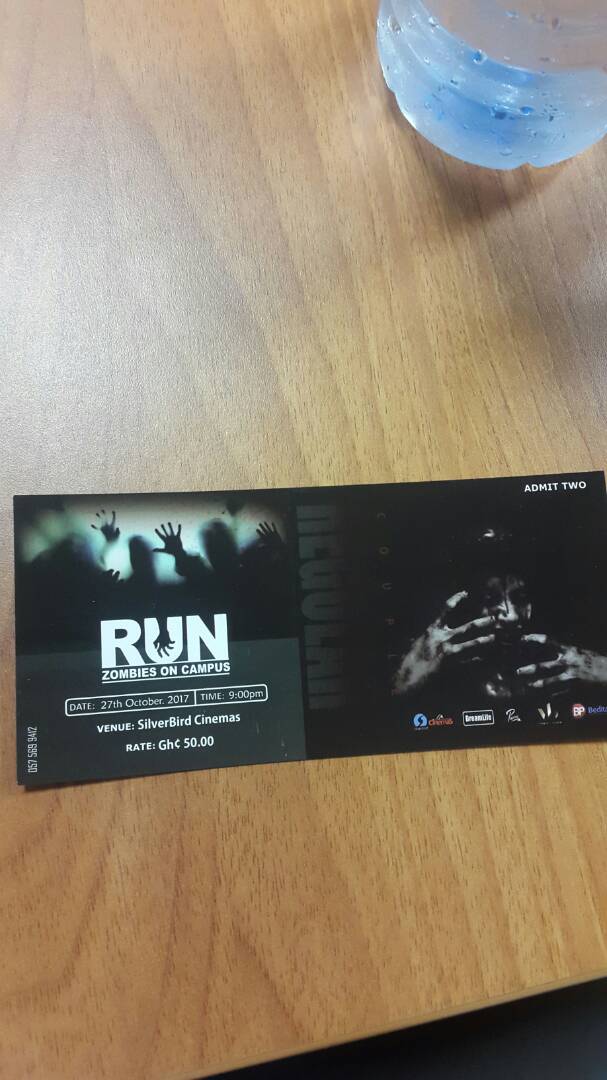 ZombiesonCampus's tweet photo. Official zombiesoncampus movie tickets out now at a cool rate.
Silverbird cinemas .
Wonp3 Wei na wop3 kaya motwom 😂 .
Grab yours now!!
#run! https://t.co/DKlgJqukBn