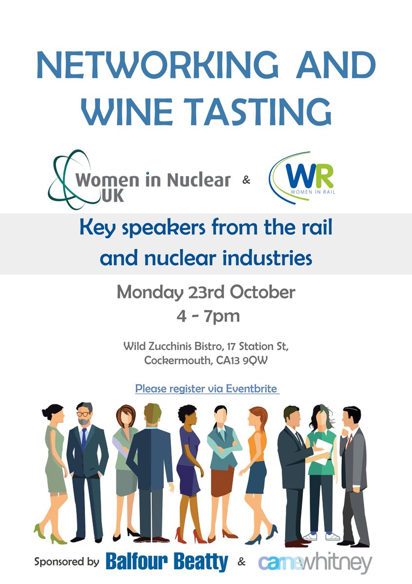 DRSgovuk's tweet photo. Join #WomeninRail North West and #WiNuclear for an evening of #wine tasting and #networking on October 23rd π· https://t.co/dpJRIHre1F