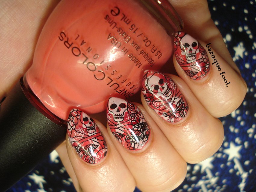 My review of the #halloween plate from <a href="/bornprettystore/">BORNPRETTYSTORE</a> ❤💀❤ #nailstagram #nailart