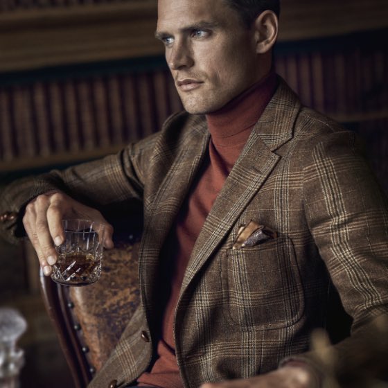 Turtleneck over shirt and tie will look sexier like this look from <a href="/alfreddunhill/">dunhill</a>. #Mensfashion