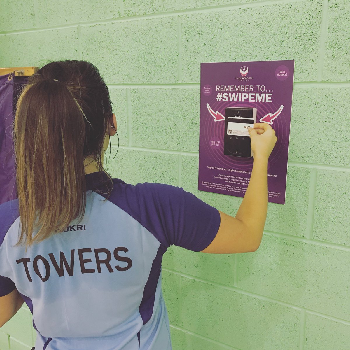 LboroIMS's tweet photo. Just finished an IMS game? Don’t forget to use our #SwipeMe technology! @LboroCVA 💪 https://t.co/HC01BqX8Y8